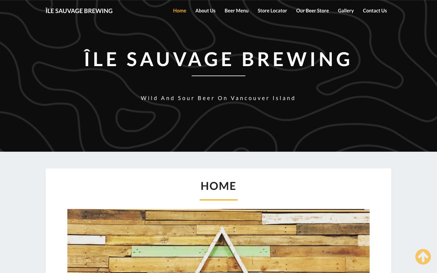 The current homepage